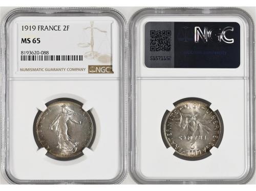 LOTES Y COLECCIONES EXTRANJERO. Lote 9 monedas. S. XIX y XX.