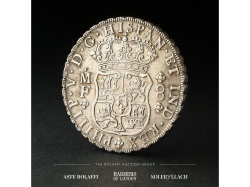 FELIPE V. 8 Reales. 1736. MÉXICO. M.F. Anv.: Escudo de armas