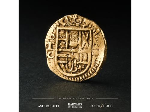 FELIPE III. 2 Escudos. (1608). TOLEDO. C. Anv.: T entre círc