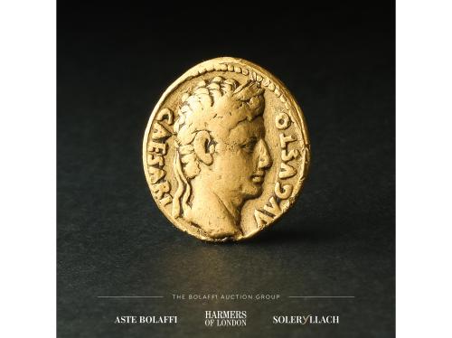 IMPERIO ROMANO. Aureo. 25-22 a.C. AUGUSTO. ¿COLONIA PATRICIA