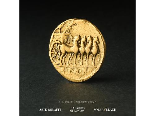 IMPERIO ROMANO. Aureo. 25-22 a.C. AUGUSTO. ¿COLONIA PATRICIA