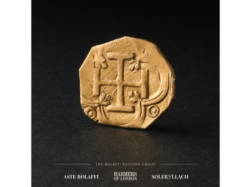 FELIPE III. 1 Escudo. (SEVILLA?). Anv.: Escudo de armas coro