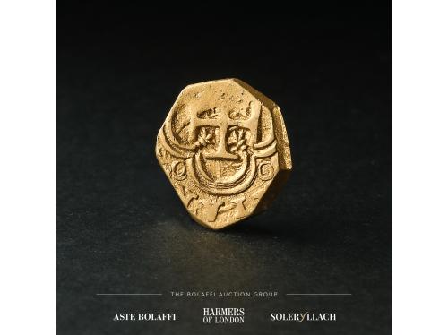 FELIPE IV. 1 Escudo. (SEVILLA). Anv.: Escudo de armas corona