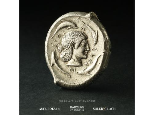 MONEDAS GRIEGAS. Tetradracma. 480-475 a.C. GELON I. SICILIA.