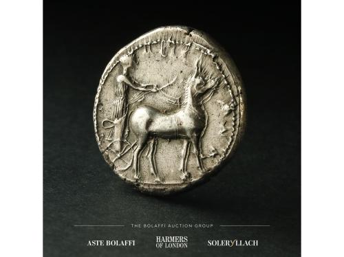 MONEDAS GRIEGAS. Tetradracma. 420-413 a.C. SICILIA. MESSANA.