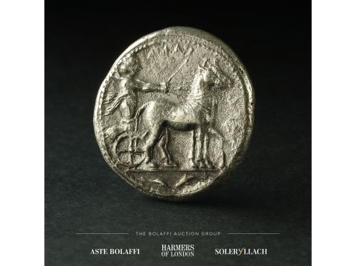MONEDAS GRIEGAS. Tetradracma. 420-413 a.C. SICILIA. MESSANA.