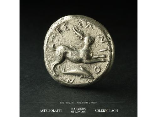 MONEDAS GRIEGAS. Tetradracma. 420-413 a.C. SICILIA. MESSANA.