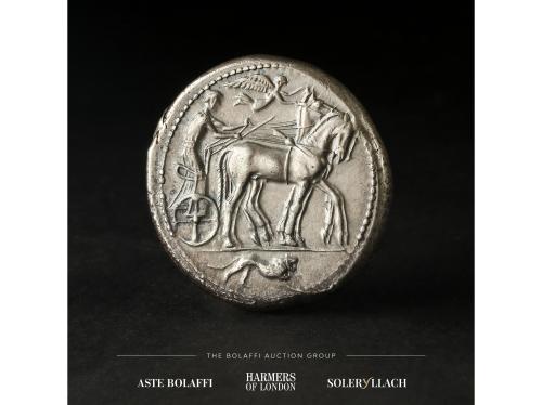 MONEDAS GRIEGAS. Tetradracma. 475-470 a.C. Tiranía de los DE