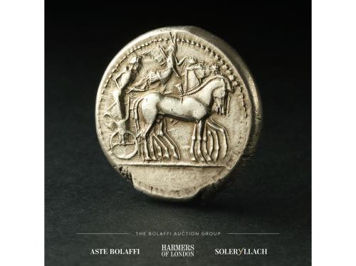 MONEDAS GRIEGAS. Tetradracma. 480-475 a.C. GELON I. SICILIA.