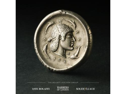 MONEDAS GRIEGAS. Tetradracma. 480-475 a.C. GELON I. SICILIA.
