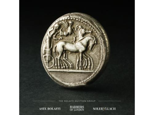 MONEDAS GRIEGAS. Tetradracma. 475-470 a.C. HIERON I. SICILIA