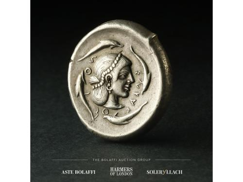 MONEDAS GRIEGAS. Tetradracma. 475-470 a.C. HIERON I. SICILIA