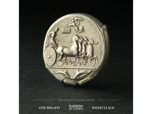 MONEDAS GRIEGAS. Tetradracma. 415-405 a.C. Trabajo firmado p