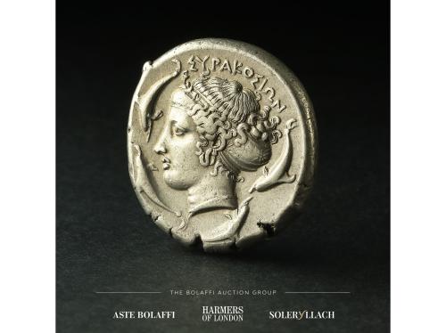 MONEDAS GRIEGAS. Tetradracma. 415-405 a.C. Trabajo firmado p