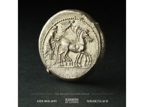 MONEDAS GRIEGAS. Tetradracma. 480-475 a.C. GELON I. SICILIA.