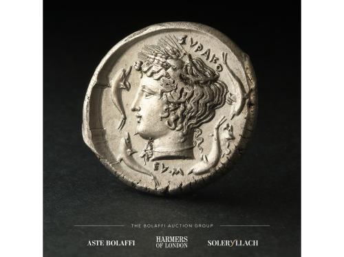 MONEDAS GRIEGAS. Tetradracma. 415-405.C. Cuño firmado por Eu