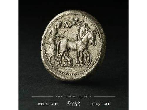 MONEDAS GRIEGAS. Tetradracma. 480/75-475/70 a.C. SICILIA. GE
