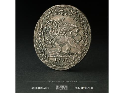 ESTADOS ITALIANOS. Tallero o Medaglia da un Filippo. 1706. A