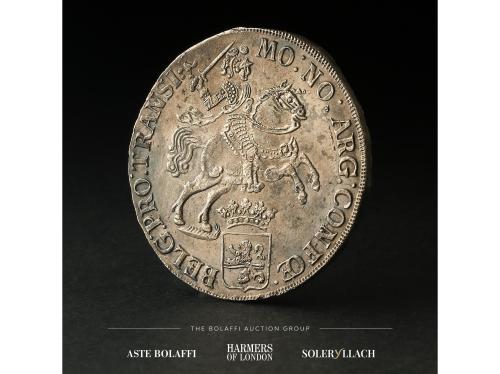 HOLANDA. Ducatón (Silver Rider). 1733. OVERYSSEL. Anv.: MO:N