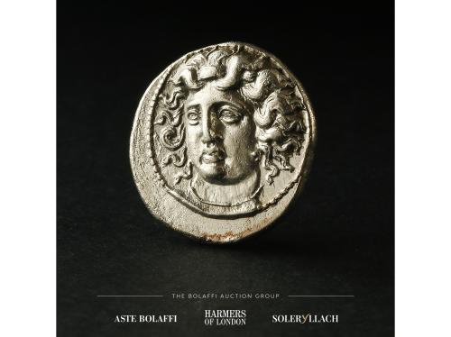 MONEDAS GRIEGAS. Dracma. 369-360 a.C. LARISSA. TESALIA. Anv.