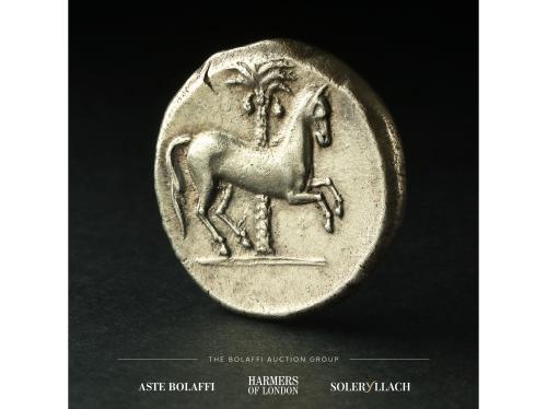 MONEDAS GRIEGAS. Tetradracma. 350-320/315 a.C. SICULO-PUNICO