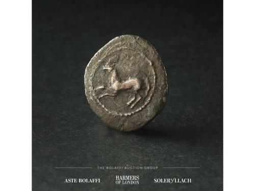 MONEDAS GRIEGAS. Óbolo. 450-400 a.C. PERRHAIBOI. TESALIA. An