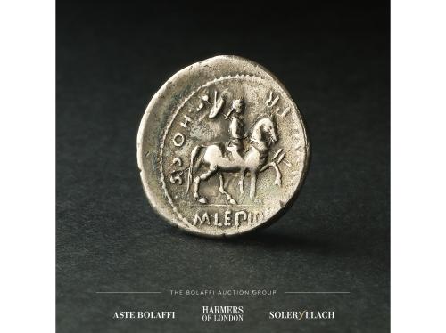 REPÚBLICA ROMANA. Denario. 61 a.C. AEMILIA. M. Aemilius. Lep