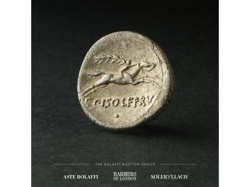 REPÚBLICA ROMANA. Denario. 64 a.C. CALPURNIA. C. Calpurnius 