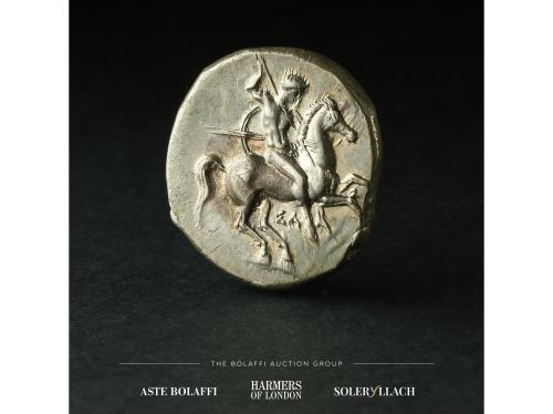 MONEDAS GRIEGAS. Didracma. 290-281 a.C. TARENTO. CALABRIA. A