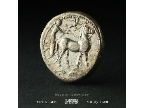 MONEDAS GRIEGAS. Tetradracma. 425-421 a.C. SICILIA. MESSANA.