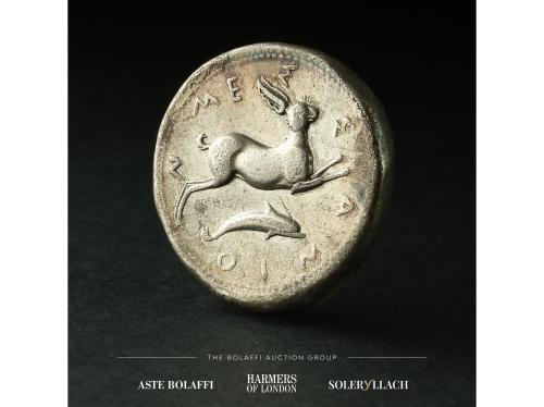 MONEDAS GRIEGAS. Tetradracma. 425-421 a.C. SICILIA. MESSANA.