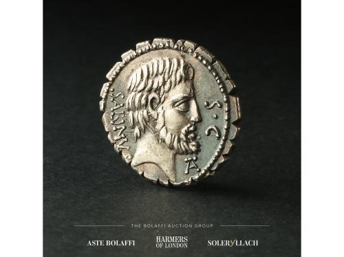 REPÚBLICA ROMANA. Denario. 70 a.C. VETTIA. T. Vettius Sabinu