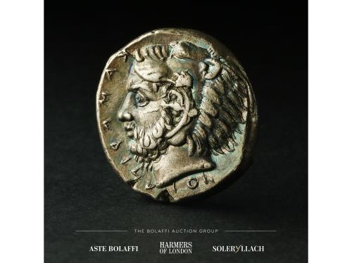 MONEDAS GRIEGAS. Tetradracma. 425-405 a.C. SICILIA. KAMARINA