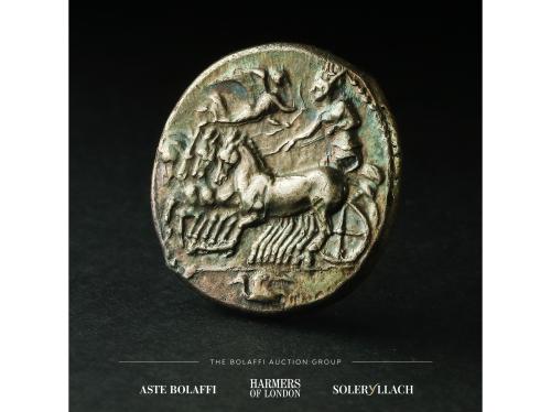 MONEDAS GRIEGAS. Tetradracma. 425-405 a.C. SICILIA. KAMARINA