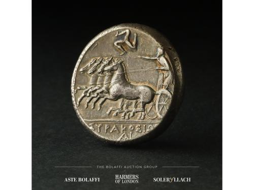 MONEDAS GRIEGAS. Tetradracma. 317-289 a.C. AGATHOKLES. SICIL