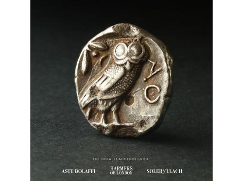 MONEDAS GRIEGAS. Tetradracma. 454-404 a.C. ATENAS. ÁTICA. An