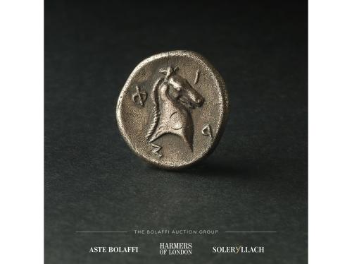 MONEDAS GRIEGAS. Hemidracma. 440-425 a.C. FARSALIA. TESALIA.