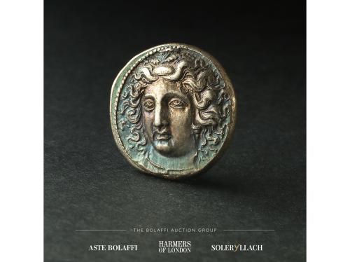 MONEDAS GRIEGAS. Dracma. 369-360 a.C. LARISSA. TESALIA. Anv.