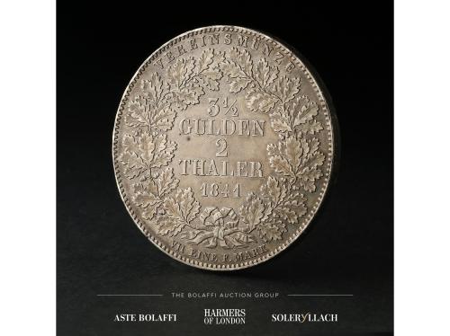 ESTADOS ALEMANES. 2 Thaler (3 1/2 Gulden). 1841. FRANKFURT. 