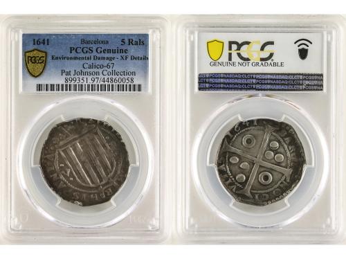 GUERRA DELS SEGADORS. 5 Rals. 1641. FELIPE IV. BARCELONA. PC