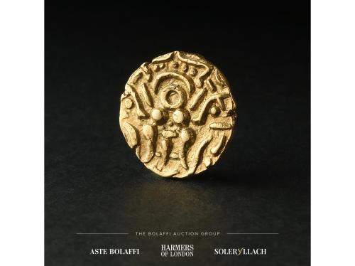INDIA. 4-1/2 Masha. INDIA DEL NORTE. YADAVAS DE TRIBHUVANAGI
