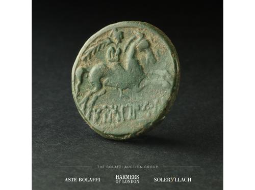 MONEDAS HISPÁNICAS. As. 120-20 a.C. EUSTIBAICULA (Zona de CA