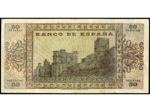 ESTADO ESPAÑOL. 50 Pesetas. 20 Mayo 1938. Castillo de Olite.
