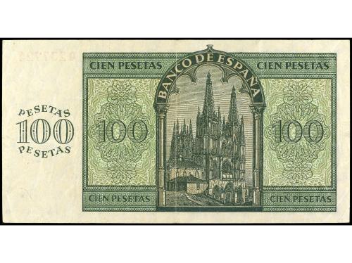 ESTADO ESPAÑOL. 100 Pesetas. 21 Noviembre 1936. Catedral de 