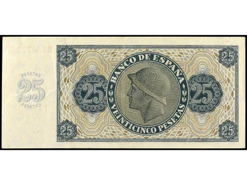ESTADO ESPAÑOL. 25 Pesetas. 21 Noviembre 1936. Serie R. Ed-4