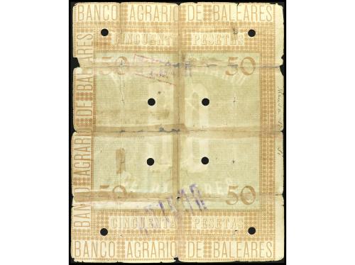 ANTIGUOS. Obligación al portador 50 Pesetas. 1 Julio 1913. B