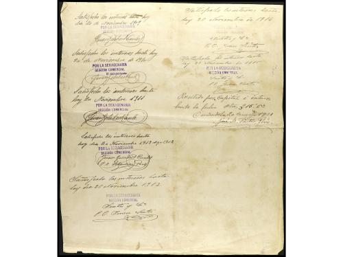 ANTIGUOS. Pagaré por 250 Pesetas. 20 Noviembre 1908. LA SEXA