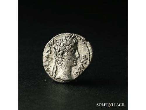 IMPERIO ROMANO. Denario. 11-10 a.C. AUGUSTO. LUGDUNUM (Lyon)
