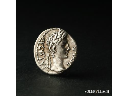IMPERIO ROMANO. Denario. 8-6 a.C. AUGUSTO. LUGDUNUM (Lyon). 