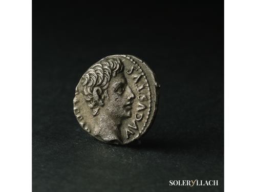 IMPERIO ROMANO. Denario. 19 a.C. AUGUSTO. COLONIA PATRICIA (